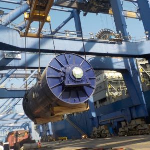 CQR Ahmedabad moves a gigantic ball mill from Mundra port