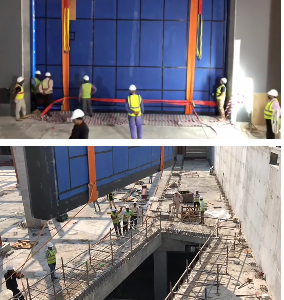 Conqueror Guangzhou transports an OOG shipment consisting of an acrylic panel for an aquarium