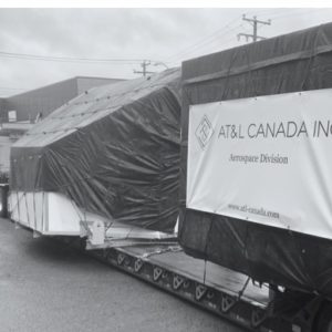 Conqueror Montreal handles a shipment of a turnkey door-to-door operation for the movement of a flight simulator amidst a heavy snowstorm