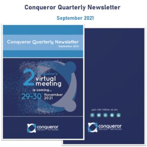 The 3’rd edition of this year’s Conqueror quarterly newsletter