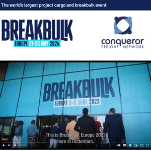 Conqueror’s media partner Breakbulk Europe 2023 has been a spectacular success